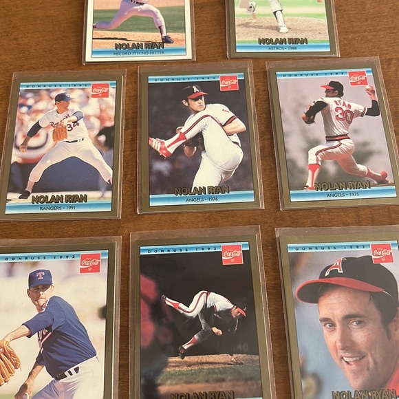 Donruss 1992 Nolan Ryan Lot Baseball MLB 8 cards Coca Cola Highlights - Picture 3 of 10
